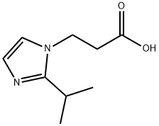 3-(2-异丙基咪唑-1-基)丙酸 结构式