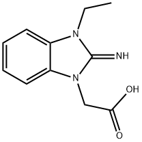 (3-ETHYL-2-IMINO-2,3-DIHYDRO-BENZOIMIDAZOL-1-YL)-ACETIC ACID 结构式