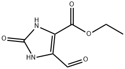 4-甲酰基-2-羟基-1H-咪唑-5-羧酸乙酯 结构式