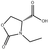 4-Oxazolidinecarboxylicacid,3-ethyl-2-oxo-,(4R)-(9CI) 结构式