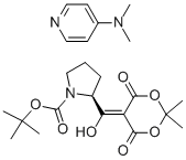 N-BOC-PROLINE-MELDRUM'S ACID ADDUCT, DMAP SALT 结构式