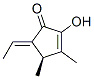 2-Cyclopenten-1-one,5-ethylidene-2-hydroxy-3,4-dimethyl-,(4R,5E)-(9CI) 结构式