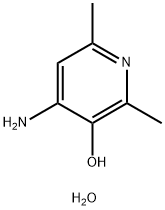3-Pyridinol, 4-amino-2,6-dimethyl-, monohydrate (9CI) 结构式