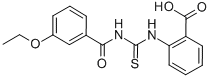 2-[[[(3-ETHOXYBENZOYL)AMINO]THIOXOMETHYL]AMINO]-BENZOIC ACID 结构式