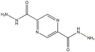 Pyrazine-2,5-dicarbohydrazide 结构式
