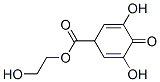 2,5-Cyclohexadiene-1-carboxylic acid, 3,5-dihydroxy-4-oxo-, 2-hydroxyethyl ester (9CI) 结构式