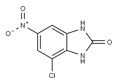 4-氯-6-硝基-1氢-苯并咪唑-2-酮 结构式