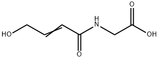 Glycine, N-(4-hydroxy-1-oxo-2-butenyl)- (9CI) 结构式