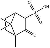 4,7,7-trimethyl-3-oxobicyclo[2.2.1]heptane-2-sulphonic acid 结构式