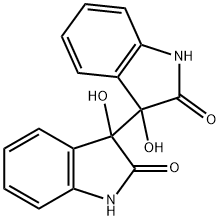 1,1',3,3'-Tetrahydro-3,3'-dihydroxy-3,3'-bi[2H-indole]-2,2'-dione 结构式