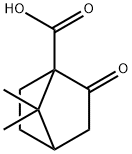 7,7-二甲基-2-氧代-二环[2.2.1]庚烷-1-甲酸 结构式