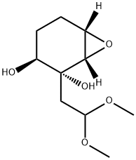 7-Oxabicyclo[4.1.0]heptane-2,3-diol, 2-(2,2-dimethoxyethyl)-, (1S,2R,3S,6S)- (9CI) 结构式