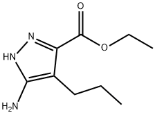 1H-Pyrazole-3-carboxylicacid,5-amino-4-propyl-,ethylester(9CI) 结构式