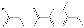 5-(4-METHOXY-3-METHYLPHENYL)-5-OXOVALERIC ACID 结构式