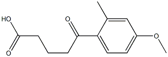 5-(4-METHOXY-2-METHYLPHENYL)-5-OXOVALERIC ACID 结构式