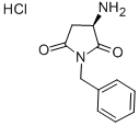 (R)-3-AMINO-1-BENZYLPYRROLIDINE-2,5-DIONE HYDROCHLORIDE 结构式