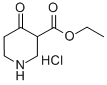 4-哌啶酮-3-甲酸乙酯盐酸盐 结构式