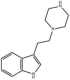 3-[2-(哌嗪-1-基)乙基]-1H-吲哚 结构式