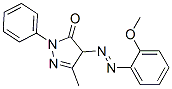 2,4-dihydro-4-[(2-methoxyphenyl)azo]-5-methyl-2-phenyl-3H-pyrazol-3-one 结构式