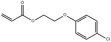 4-氯苯氧基丙烯酸乙酯 结构式