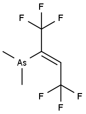 [(Z)-1,1,1,4,4,4-hexafluorobut-2-en-2-yl]-dimethyl-arsane 结构式