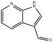 1H-吡咯并[2,3-B]吡啶-3-甲醛 结构式