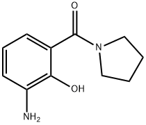 (3-氨基-2-羟苯基)(吡咯烷-1-基)甲酮 结构式