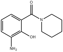 (3-氨基-2-羟苯基)(哌啶-1-基)甲酮 结构式