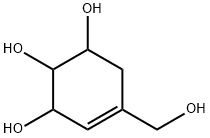 4-Cyclohexene-1,2,3-triol, 5-(hydroxymethyl)- (9CI) 结构式