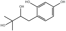 1,3-Benzenediol, 4-(2,3-dihydroxy-3-methylbutyl)- (9CI) 结构式