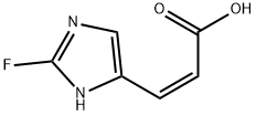 2-Propenoicacid,3-(2-fluoro-1H-imidazol-4-yl)-,(2Z)-(9CI) 结构式