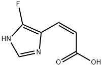 2-Propenoicacid,3-(5-fluoro-1H-imidazol-4-yl)-,(2Z)-(9CI) 结构式