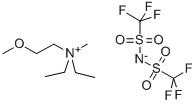 双(三氟甲基磺酰基)二酰亚胺二乙基甲基(2-甲氧基乙基)铵 结构式