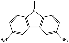 9-methyl-9H-carbazole-3,6-diamine 结构式