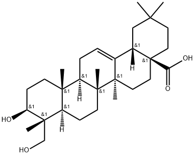 常春藤皂苷元 结构式