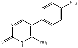 4-Amino-5-(4-aminophenyl)-2(1H)-pyrimidinone 结构式