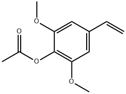 4-乙酰氧基-3,5-二甲氧基苯乙烯 结构式