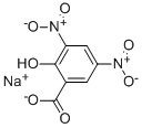 2-羟基-3,5-二硝基苯甲酸单钠盐 结构式