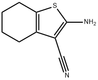 2-氨基-3-腈基-4,5,6,7--四氢苯并[B]噻吩 结构式