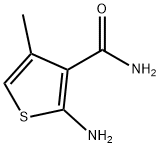 2-氨基-4-甲基噻吩-3-甲酰胺 结构式
