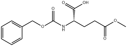 N-苄氧羰基-L-谷氨酸-5-甲酯 结构式