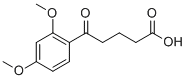 5-(2,4-dimethoxyphenyl)-5-oxopentanoic acid 结构式