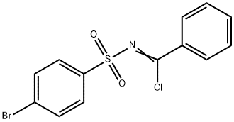 4-BROMO-N-(CHLORO-PHENYL-METHYLENE)-BENZENESULFONAMIDE 结构式