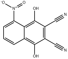 2,3-二氰基-1,4-二羟基-5-硝基萘 结构式