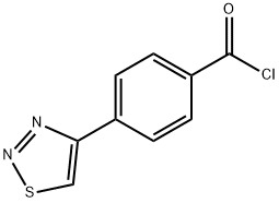 4-(1,2,3-噻唑-4-基)苯甲酰氯 结构式