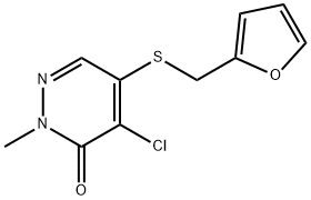 4-CHLORO-5-[(2-FURYLMETHYL)THIO!-2-METHYLPYRIDAZIN-3(2H)-ONE, 97