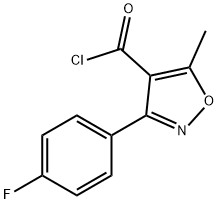 3-(4-氟苯基)-5-甲基-4-异恶唑羰酰氯 结构式