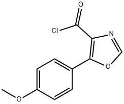 5-(4-甲氧基苯)-1,3-恶唑-4-羰酰氯 结构式