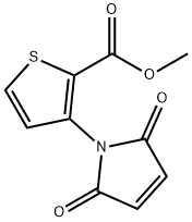 甲基 3-(2,5-二氧亚基-2,5-二氢-1H-吡咯-1-基)噻吩-2-甲酸基酯 结构式