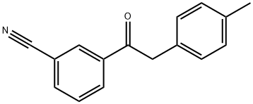 3-[2-(4-METHYLPHENYL)ACETYL]BENZONITRILE 结构式